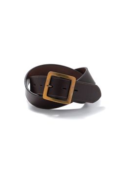 LEATHER GARRISON BELT [BROWN] | レザーギャリソンベルト / ブラウン