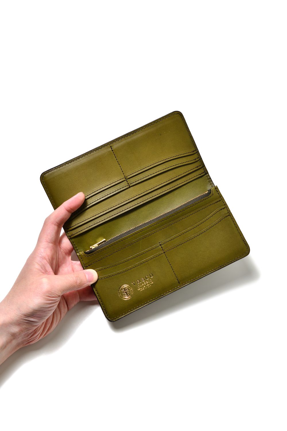 レザーボヤージュロングウォレット [オリーブ] / LEATHER VOYAGE LONG WALLET [VERDE]