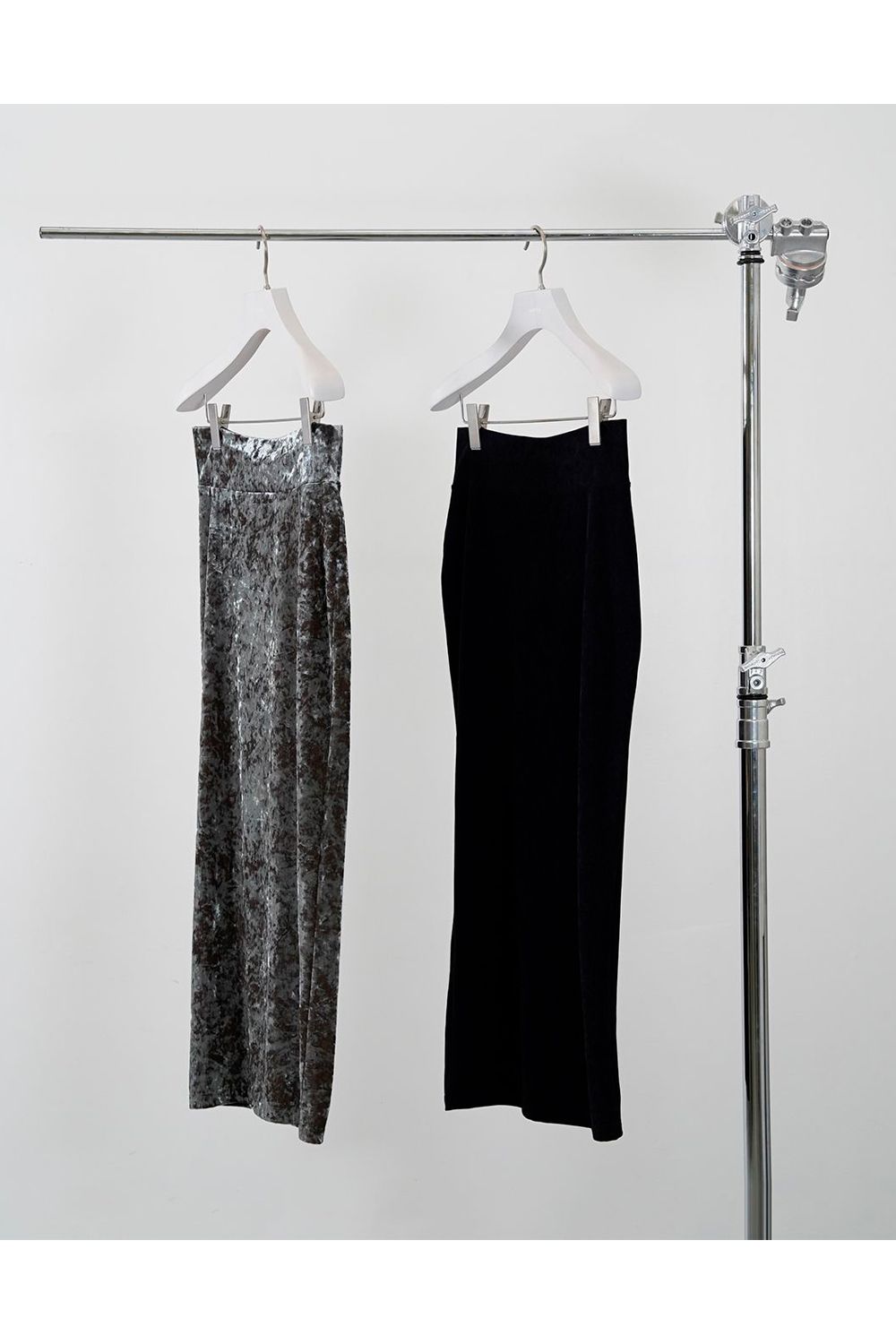 【24AW】Lunar Velour Skirt [black]  - ルナーベロアスカート [ブラック] / AW24BT05
