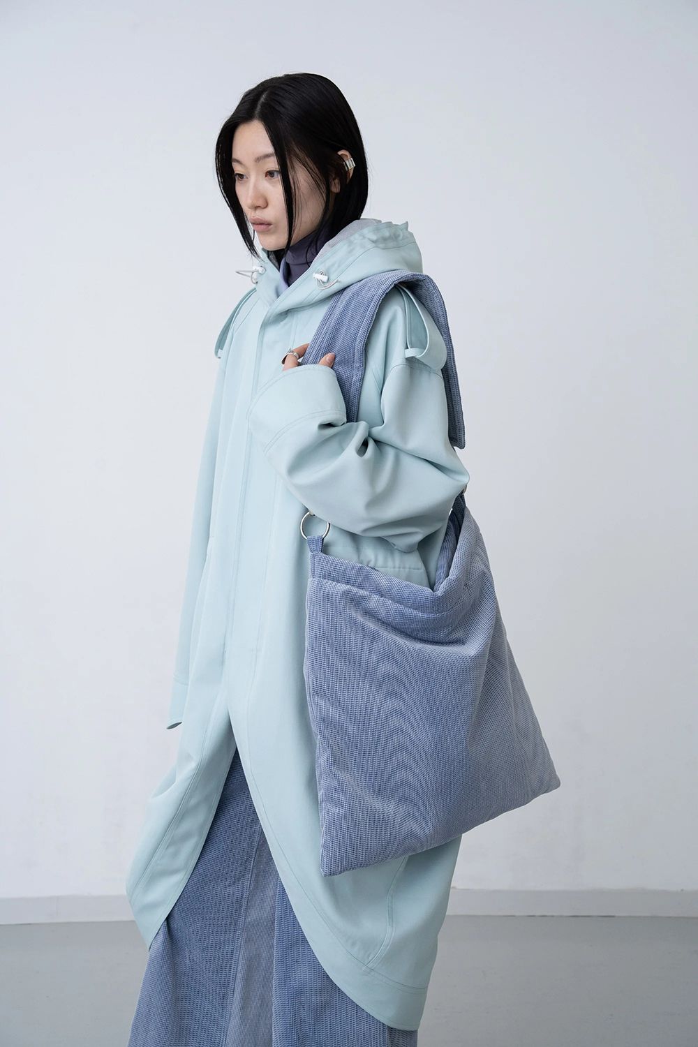 【26AW / 予約受付中】Mirage Corduroy Tote [ice] - ミラージュコーデュロイトート [アイス] / FW26AC01