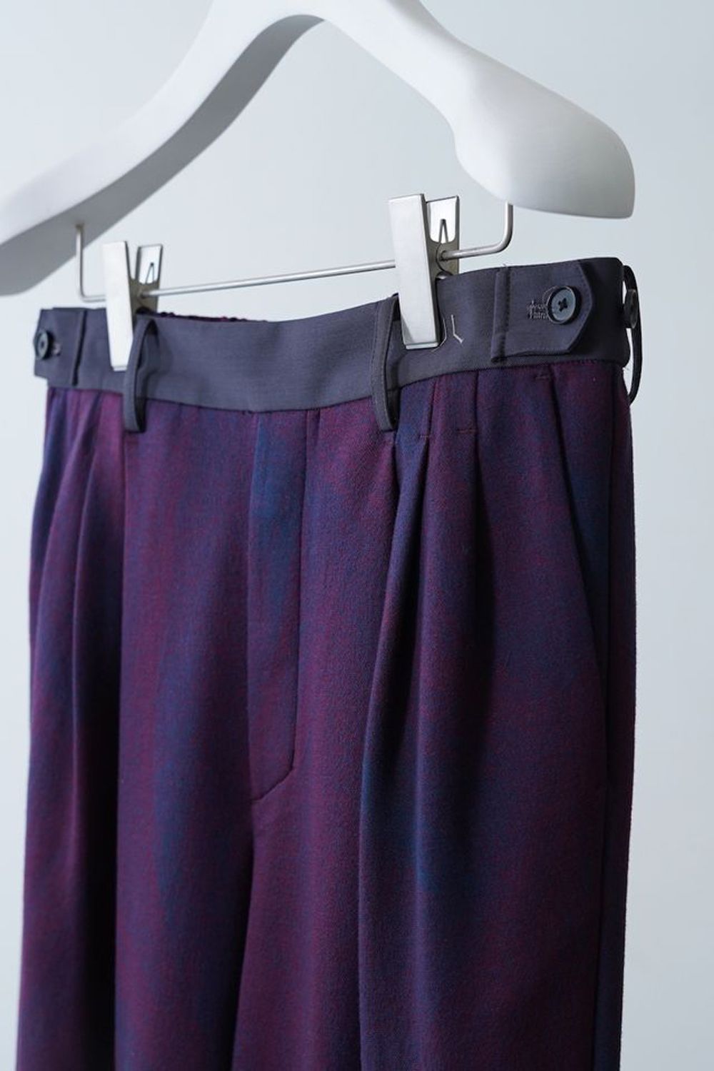 パンツ HATRA 24ss Moc Trousers Poil burgundy HATRA - 【24SS】Moc Trousers Poil [burgundy] - モック