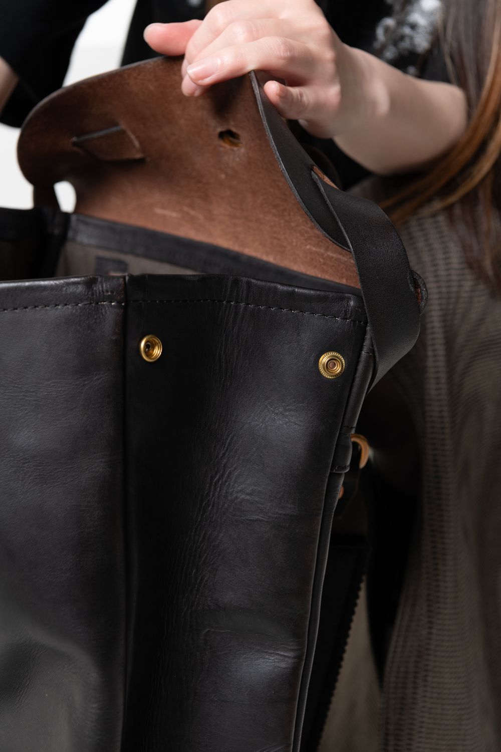 【ラスト1点 / 26SS】LEATHER VOYOGE 2WAY RUCKSACK [BLACK] / レザーリュックサック (2WAY) [ブラック]