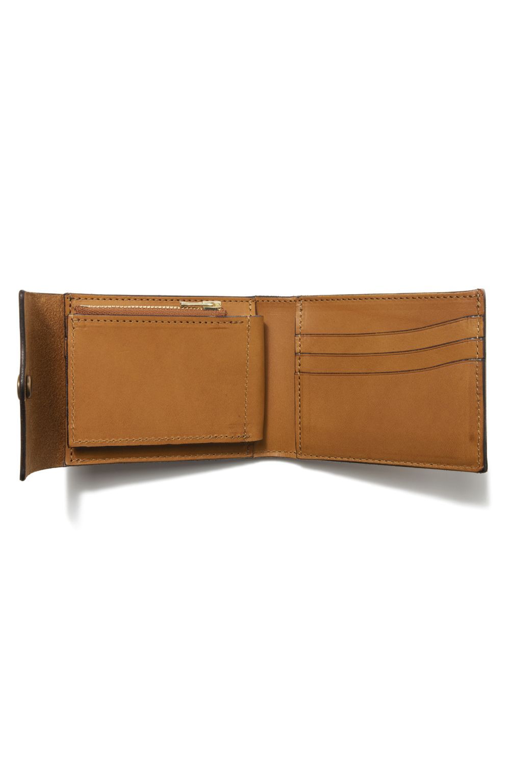 【25SS予約商品】レザーネイバルミドルウォレット [キャメル] / LEATHER NAVAL MIDDLE WALLET [MEAL]