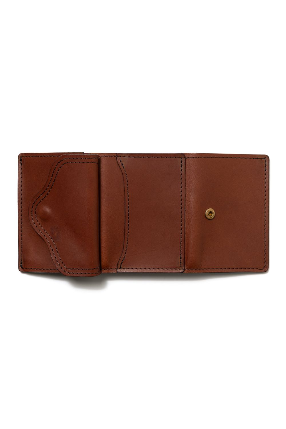 【ラスト1点 / 25SS】LEATHER VOYAGE POCKET WALLET [CORTESIA] | ポケットウォレット (三つ折り) / ブラウン