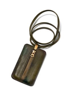 ペイントレザーネックウォレット [グリーン] / PAINT LEATHER NECK WALLET [GREEN]