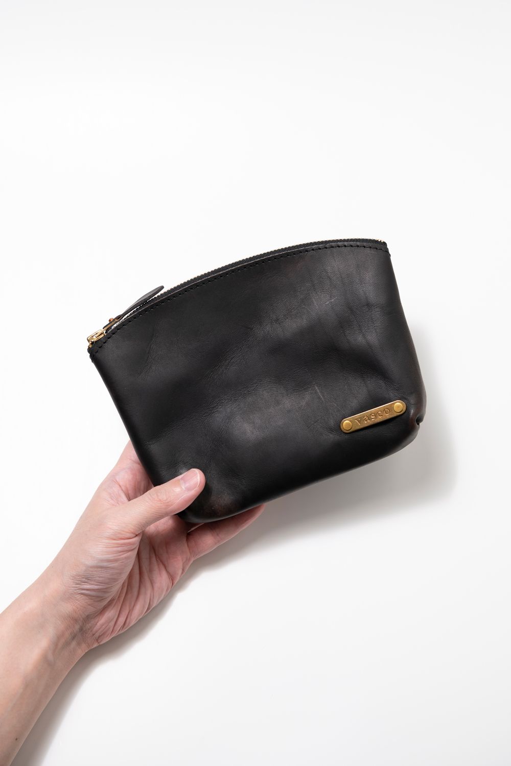 vasco - 【ラスト1点】LEATHER TRAVEL PORCH [BLACK] TYPE A | トラベルポーチ / ブラック |  BONITA ONLINE STORE