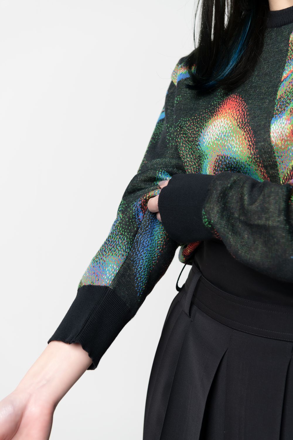 HATRA - 【23SS】Spectre Sweater [black] - スペクトルセーター