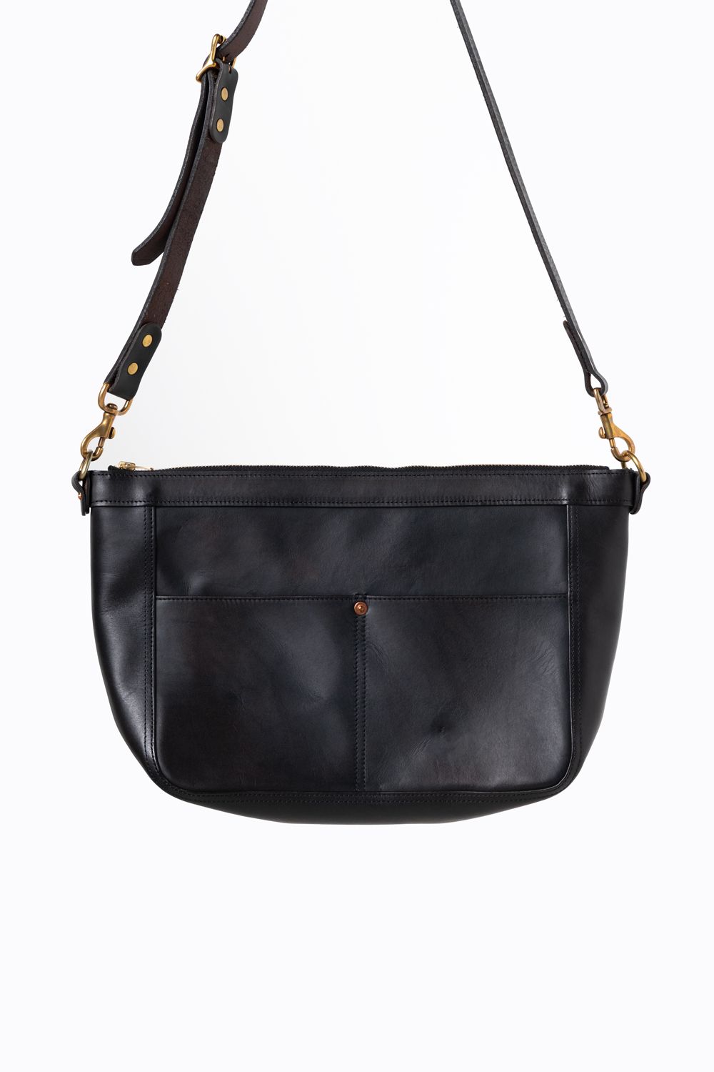 【ラスト1点 / 25SS】LEATHER TELEPHONE SHOULDER BAG [BLACK] | テレフォンショルダーバッグ / ブラック