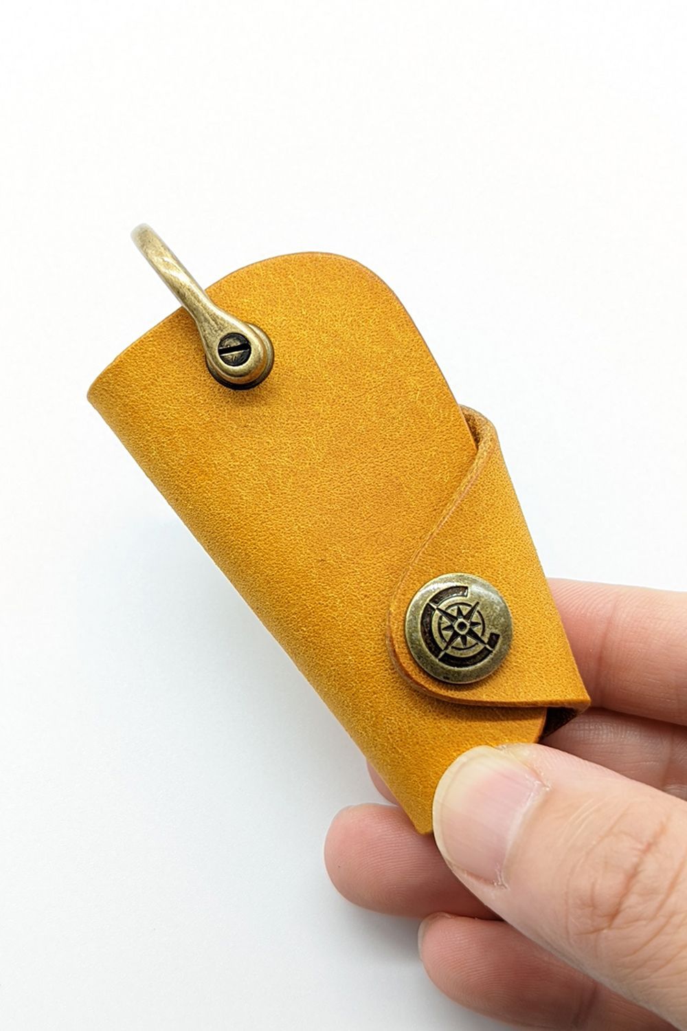 ボタンフックキーケース S [イエロー] / Button Hook Key Case [YELLOW] - プエブロ