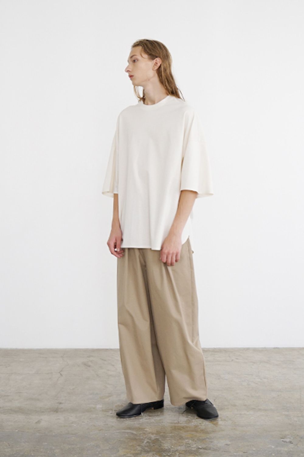 basic t-shirt [LIGHT BEIGE] - ベーシックTシャツ [ライトベージュ] / vu-ctu-001