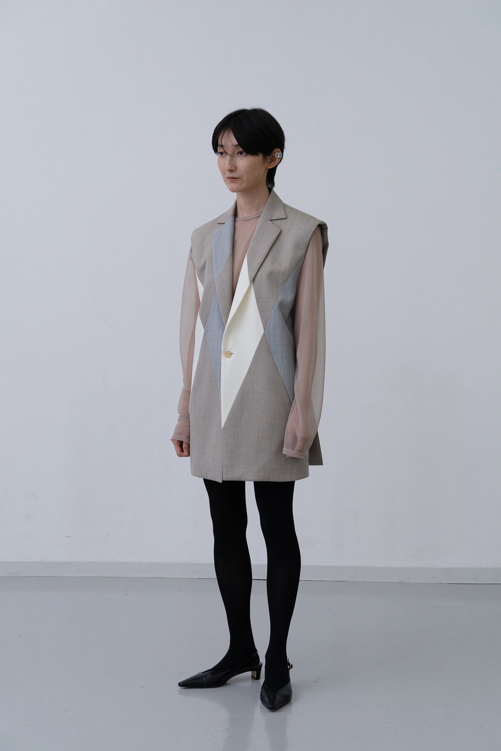Winker Sleeveless Jacket [grey-m]