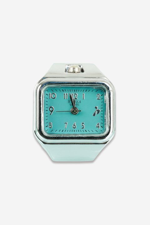 E/W Ring Watch [Silver / T-Blue] / E/Wリングウォッチ [シルバー / ターコイズ]