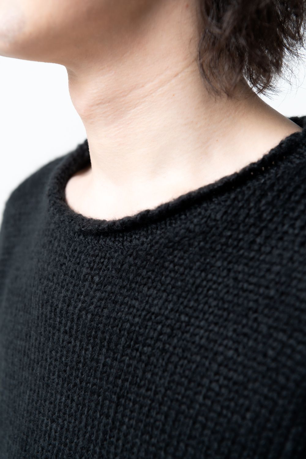 KMRii - 【22AW】 Mohair Pullover 03 [BKACK] - モヘアプルオーバー03