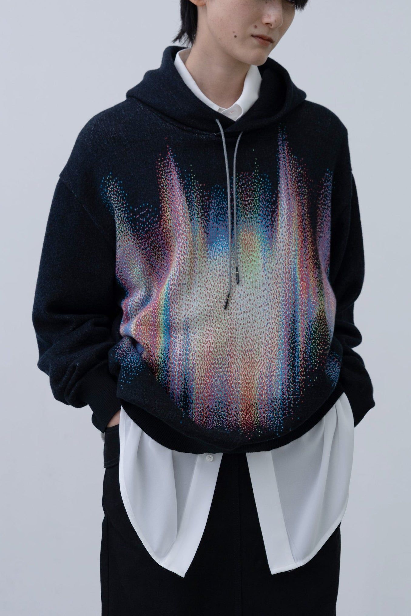 Phos Knit Hoodie [black]