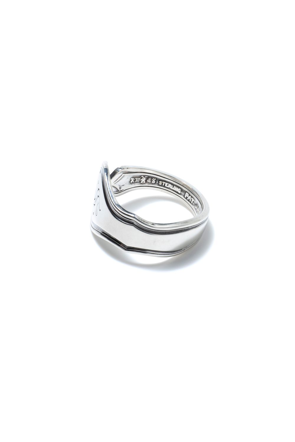 【1点もの】CREST CARVE SPOON RING / クレストカーブスプーンリング [SV]