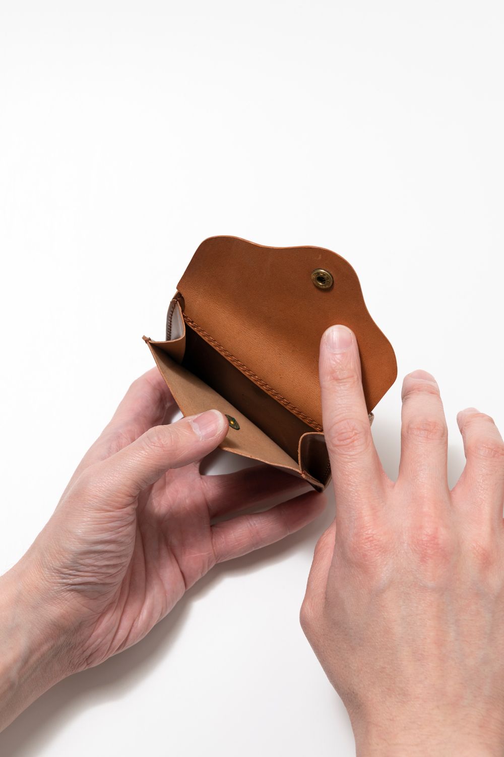 LEATHER GARRISON POCKET WALLET [BOUBON] | シェルコードバン ポケットウォレット (三つ折り) / バーボン