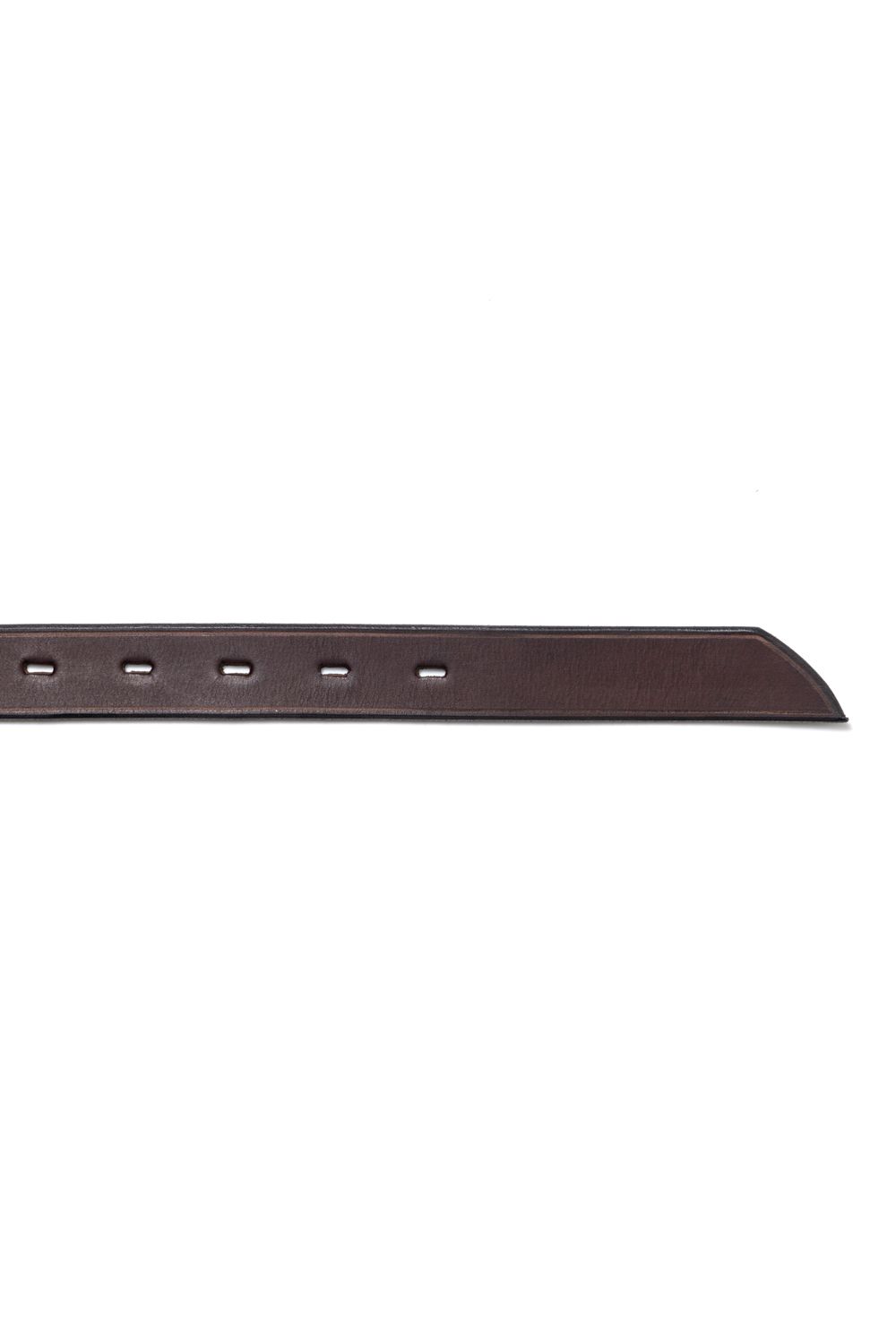 【ラスト1点】LEATHER GARRISON BELT - NARROW [BROWN] | レザーギャリソンベルト / ブラウン