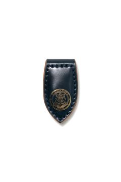 LEATHER GARRISON MONEY CLIP [NAVY] Type-B | シェルコードバン マネークリップ /ネイビー