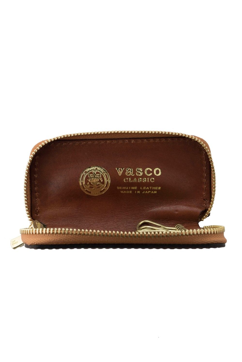 レザーボヤージュ ラウンドジップキーケース [タン] / LEATHER VOYAGE ROUND ZIP KEY CASE [TAN]