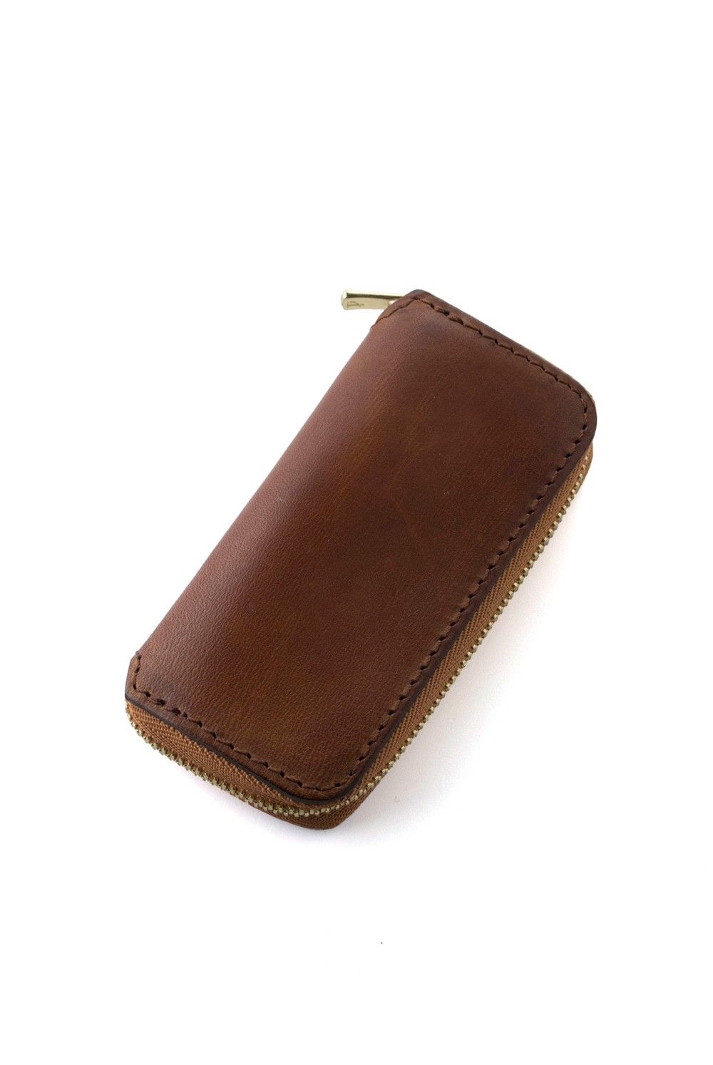 レザーボヤージュ ラウンドジップキーケース [タン] / LEATHER VOYAGE ROUND ZIP KEY CASE [TAN]