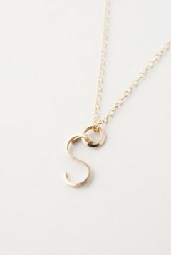 【ラスト1点】スモールアルファベット ペンダント ネックレス / Small Alphabet Pendant 【S】