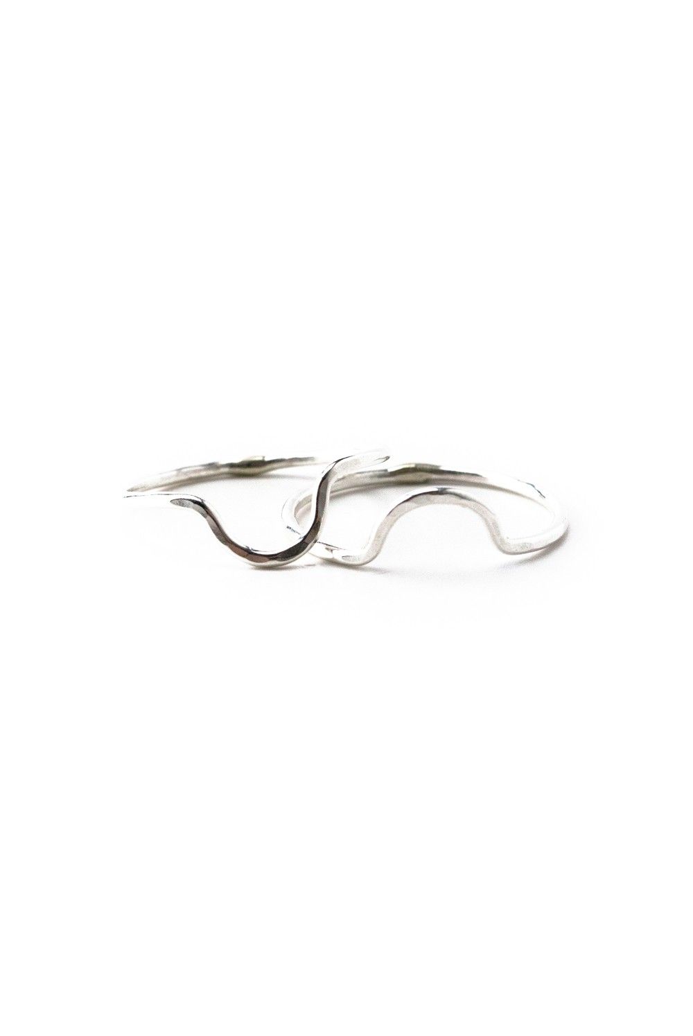 スターリング ピークス+バレーズリング / STERLING PEAKS + VALLEYS RING, SET OF 2