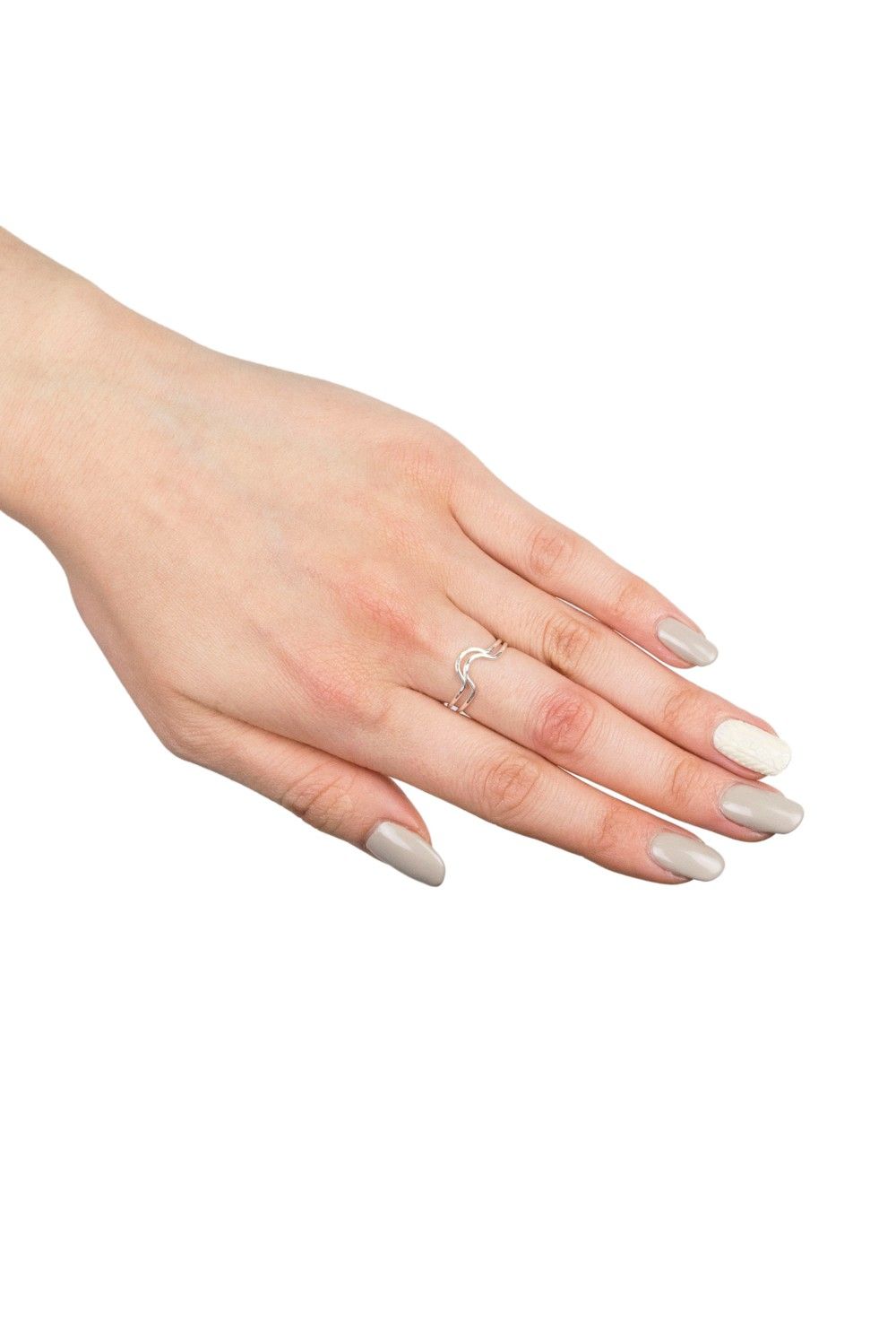 スターリング ピークス+バレーズリング / STERLING PEAKS + VALLEYS RING, SET OF 2