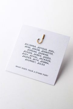 【ラスト1点】アルファベットスタッズピアス / Alphabet Studs【J】