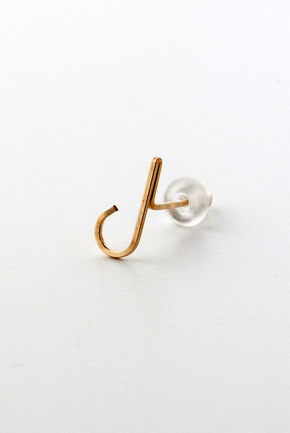 【ラスト1点】アルファベットスタッズピアス / Alphabet Studs【J】