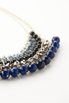 レイヤードフリンジビジュー ネックレス