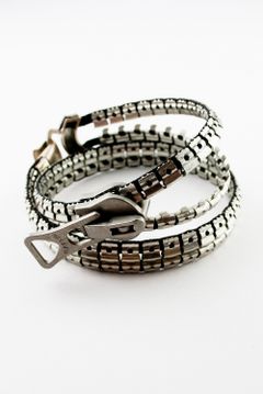 zip bracelet - Double / ジップブレスレット - ダブル [シルバー]