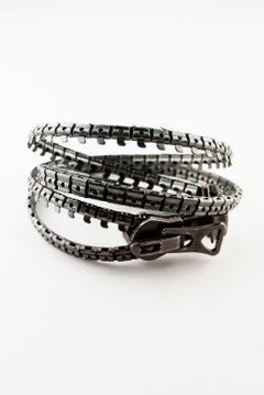 zip bracelet - Double / ジップブレスレット - ダブル [BLACK]