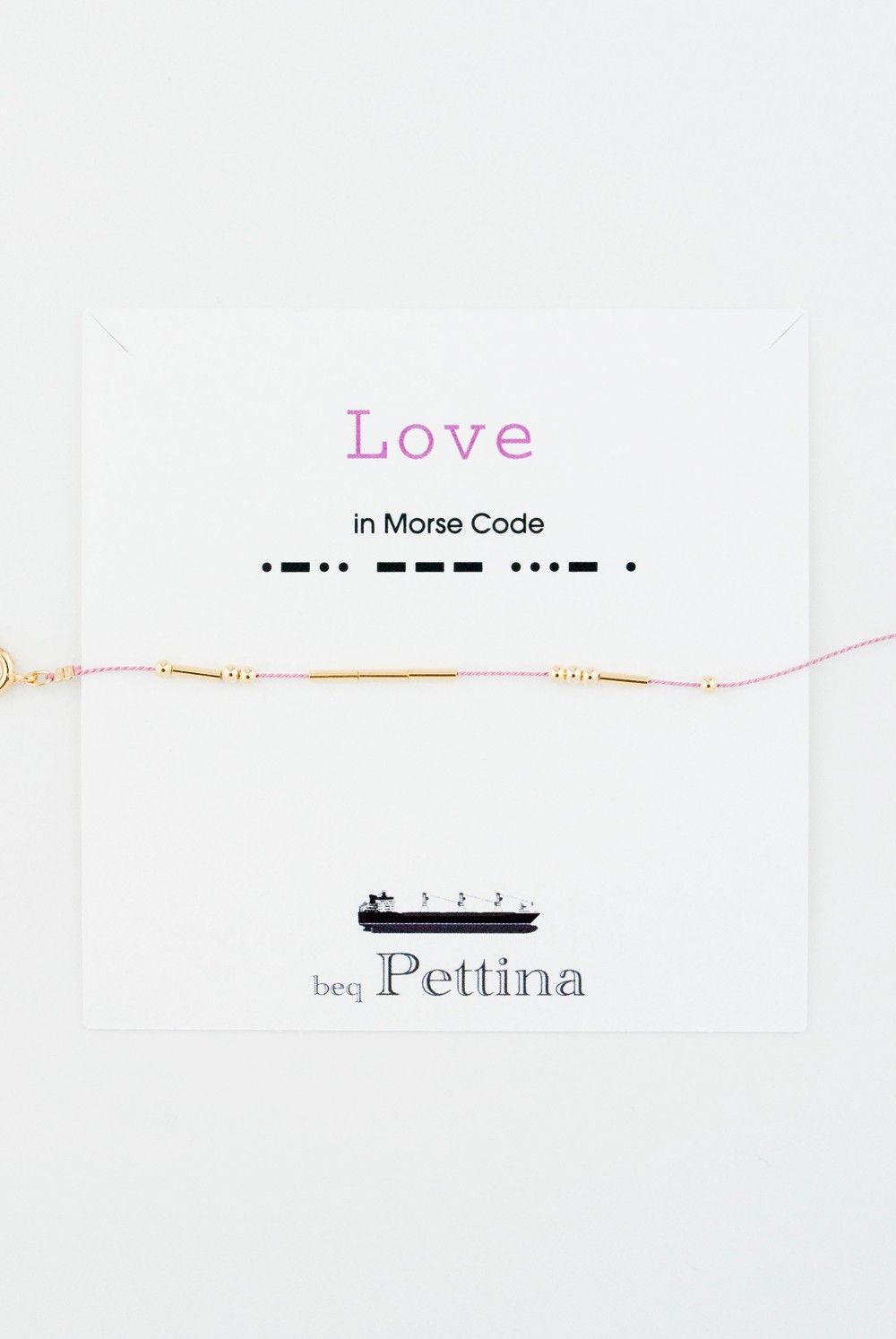 「LOVE」モールスコードアンクレット & ブレス / LOVE - Morse Code Anklet & Bracelet