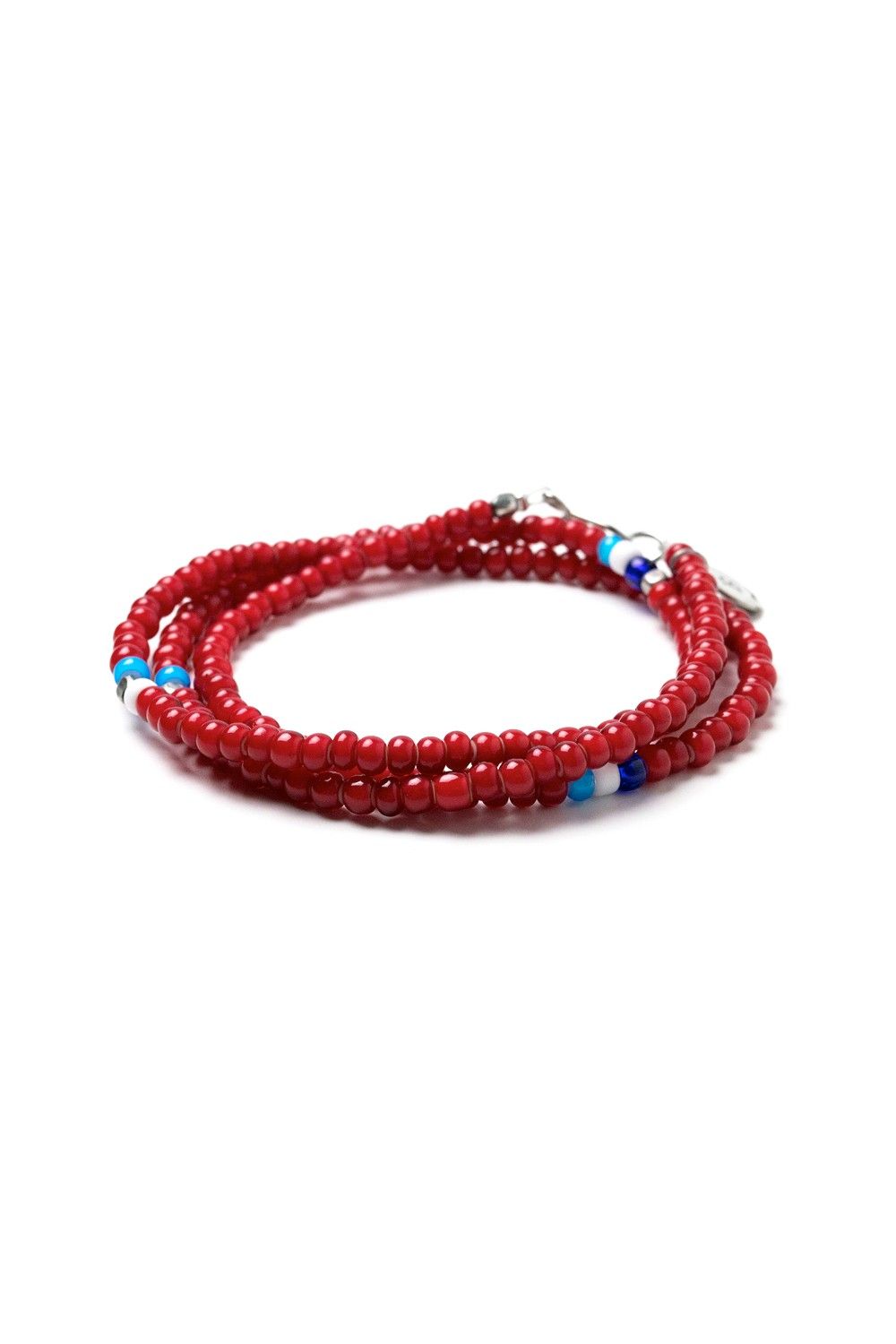 【お取り寄せ可能】ガラスビーズロングネックレス[レッド] / GLASS BZ LONG NC [RED]