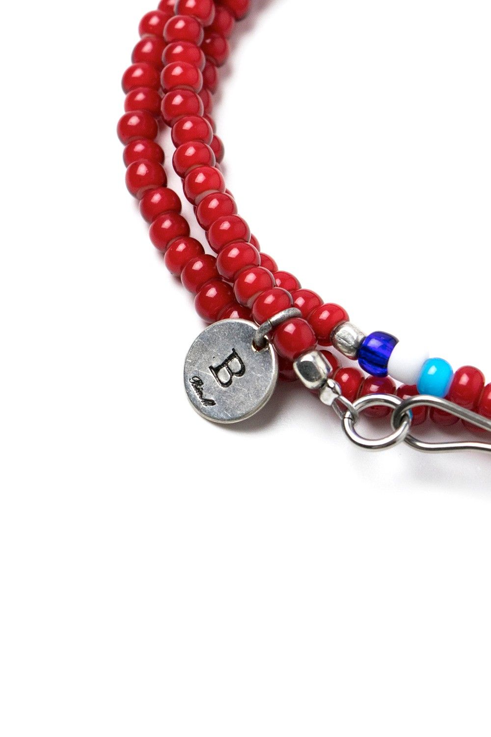 【お取り寄せ可能】ガラスビーズロングネックレス[レッド] / GLASS BZ LONG NC [RED]