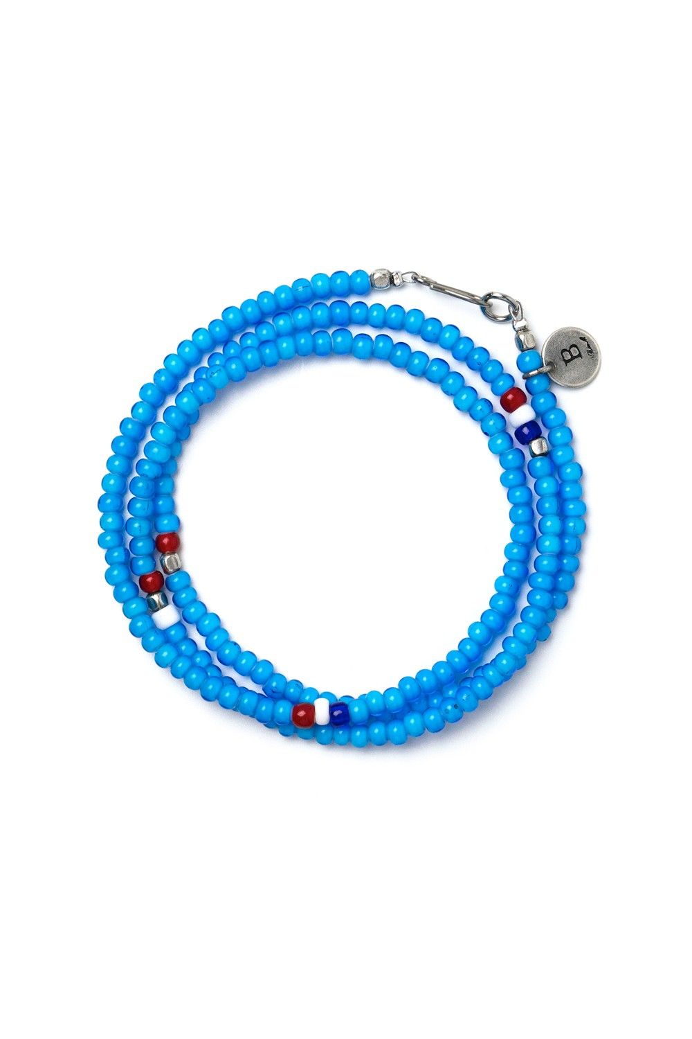 【お取り寄せ可能】ガラスビーズロングネックレス[ターコイズ] / GLASS BZ LONG NC [TURQUOISE]