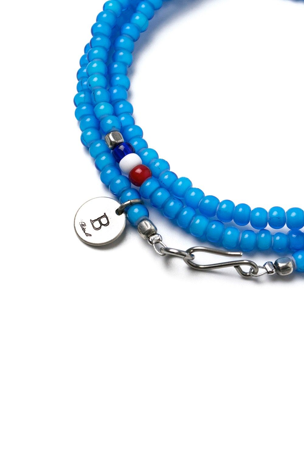 【お取り寄せ可能】ガラスビーズロングネックレス[ターコイズ] / GLASS BZ LONG NC [TURQUOISE]