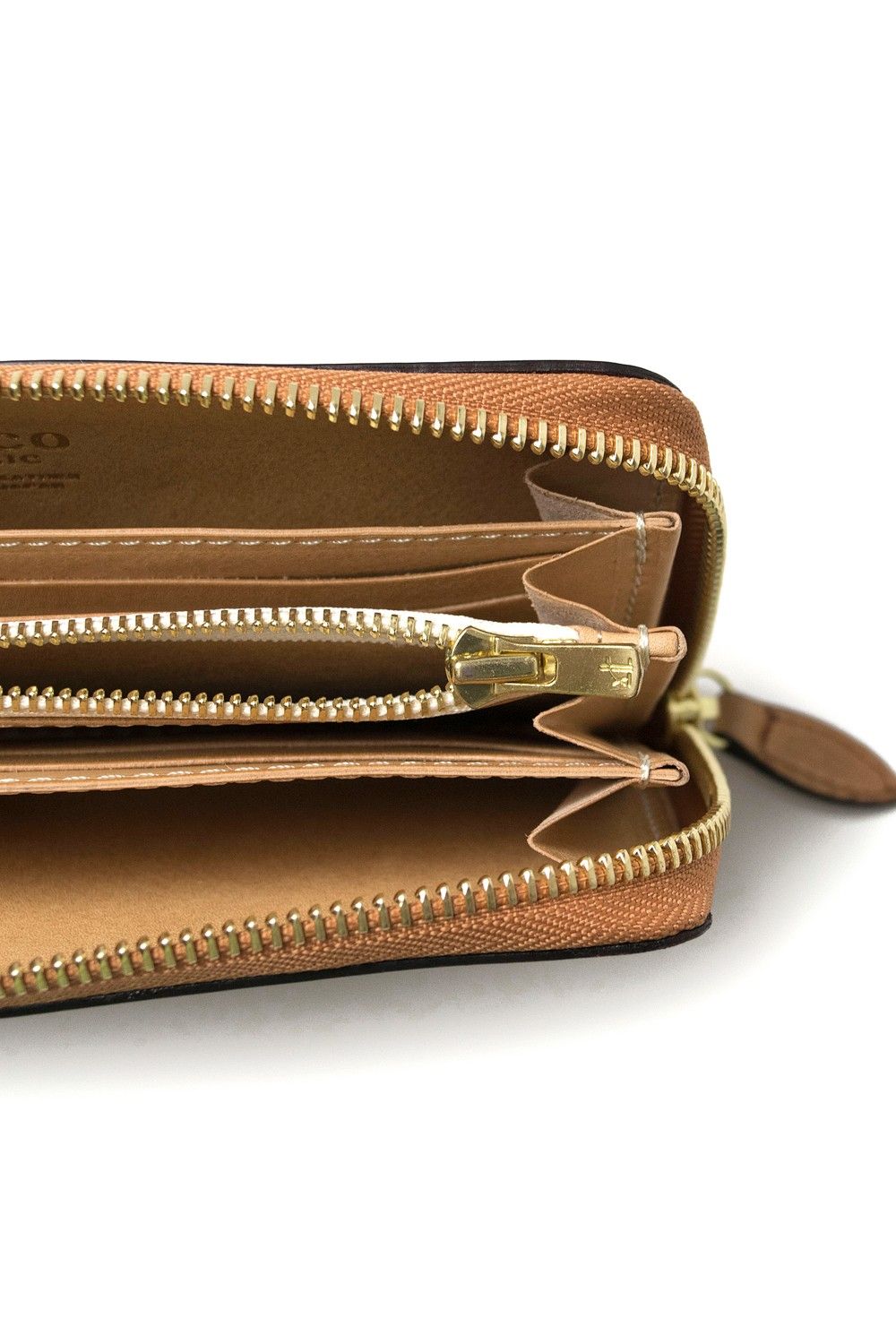 【25SS予約商品】シェルコードバン ラウンドジップロングウォレット バックスキン [ウィスキー] / LEATHER GARRISON ROUND ZIP LONG WALLET-BACKSKIN [WHISKY]