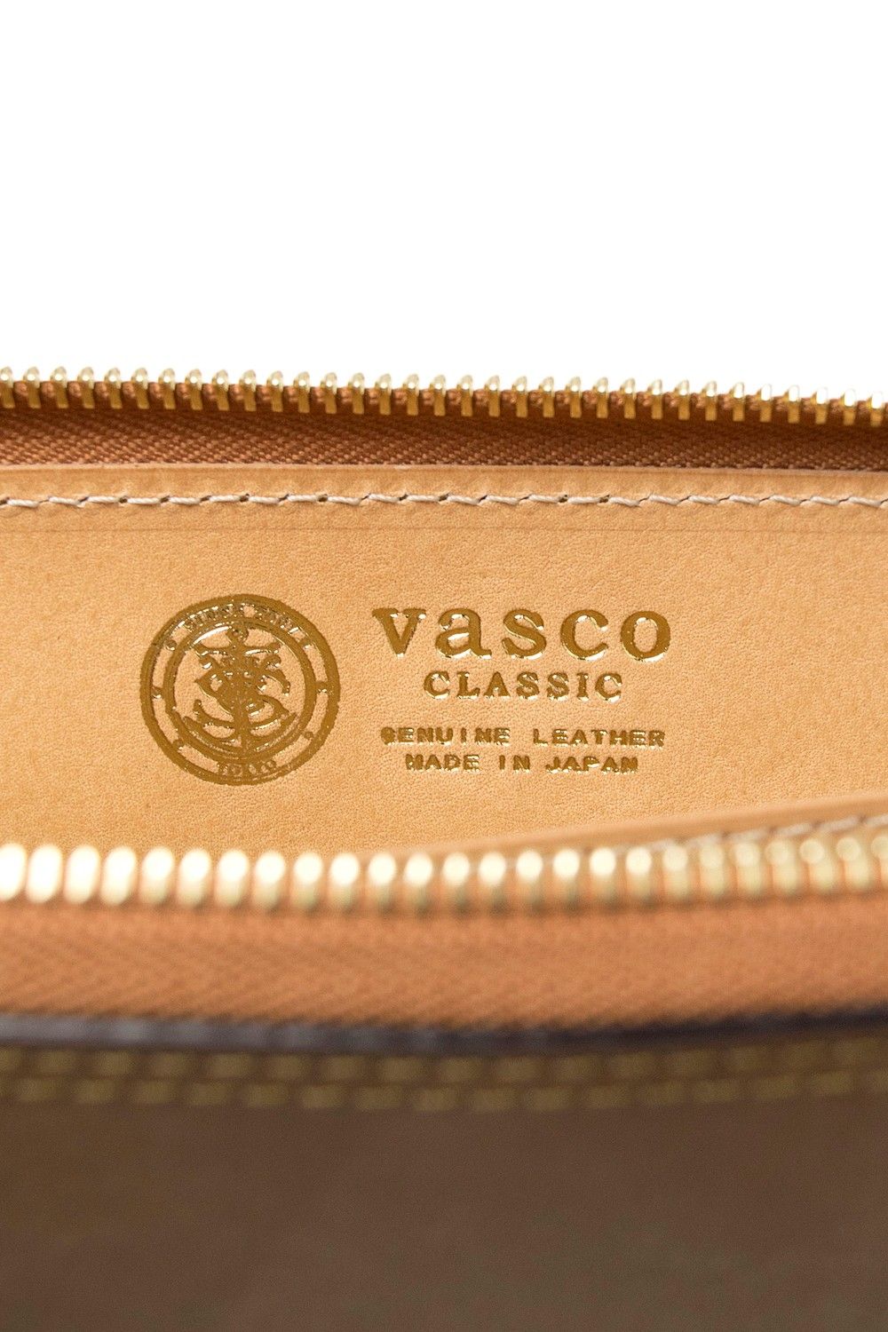 【25SS予約商品】シェルコードバン ラウンドジップロングウォレット バックスキン [ウィスキー] / LEATHER GARRISON ROUND ZIP LONG WALLET-BACKSKIN [WHISKY]