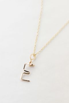 【ラスト1点】スモールアルファベット ペンダント ネックレス / Small Alphabet Pendant 【E】