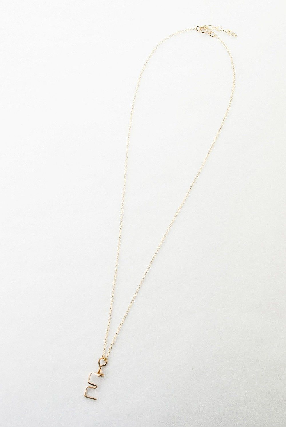 【ラスト1点】スモールアルファベット ペンダント ネックレス / Small Alphabet Pendant 【E】