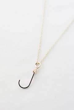 【ラスト1点】スモールアルファベット ペンダント ネックレス / Small Alphabet Pendant 【J】