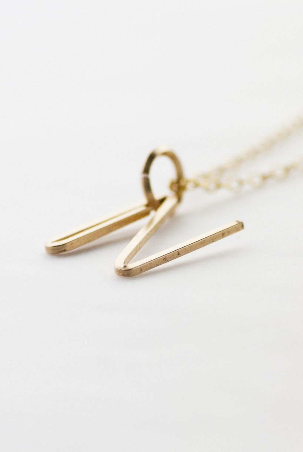 スモールアルファベット ペンダント ネックレス / Small Alphabet Pendant 【N】