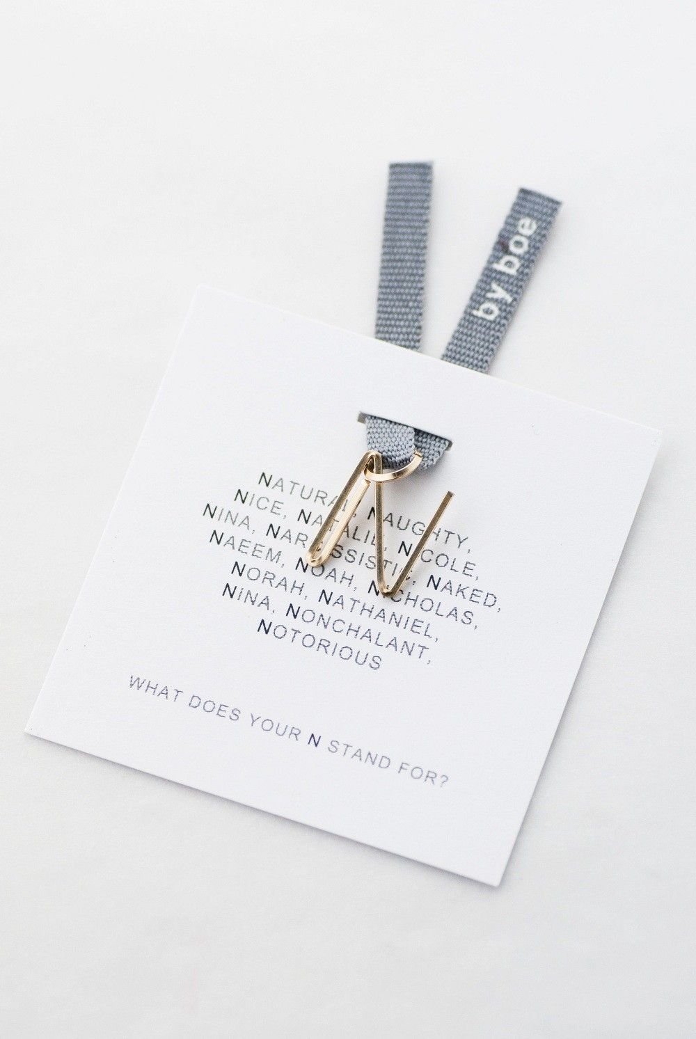 スモールアルファベット ペンダント ネックレス / Small Alphabet Pendant 【N】
