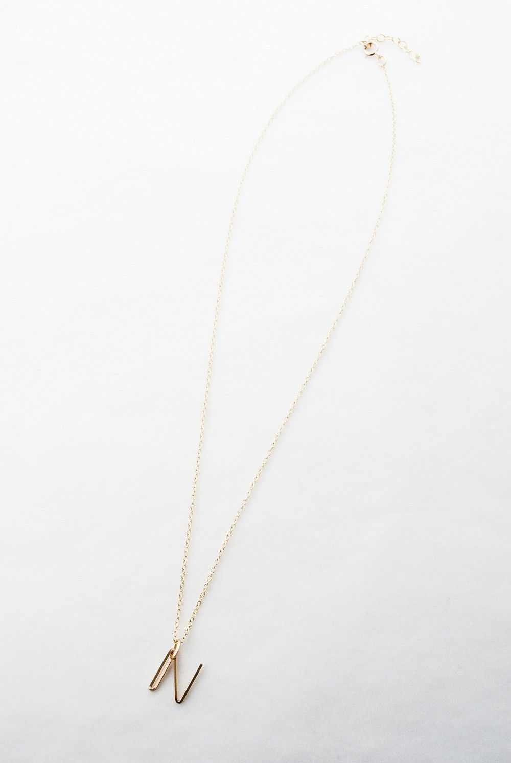 スモールアルファベット ペンダント ネックレス / Small Alphabet Pendant 【N】
