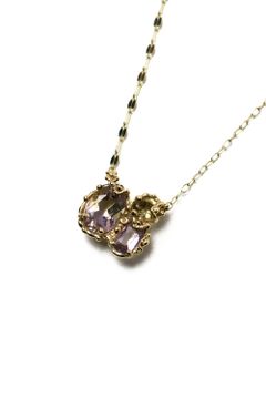 【1点もの】花菖蒲 ネックレス [K10YG]
