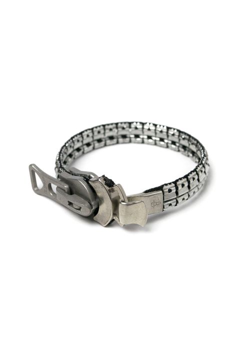 【ラスト1点】zip bracelet - single [silver] / ジップブレスレット - シングル [シルバー]