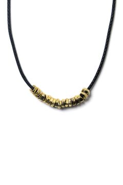 【お取り寄せ可能】ROCK BEADS NECK W K18coating / ロックビーズネックレスW [K18コーティング]