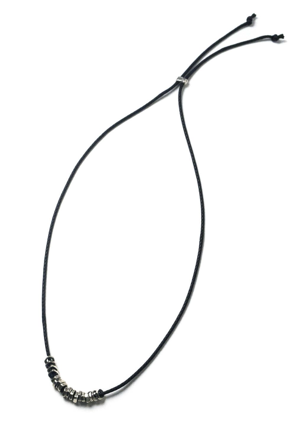 【お取り寄せ可能】ROCK BEADS NECK W SV / ロックビーズネックレスW [シルバー]