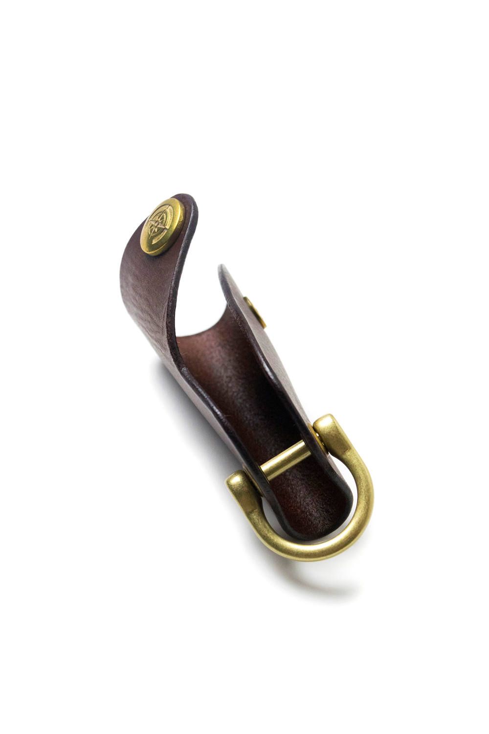 ボタンフックキーケース S [ブラウン] / Button Hook Key Case [BROWN]